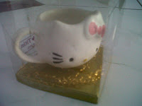 Cangkir Mini Hello Kitty + Kemasan Mika - Keramik