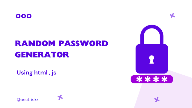 Random Password Generator with HTML and JavaScript