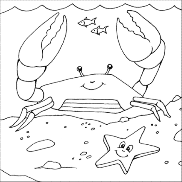 Crab Coloring Page