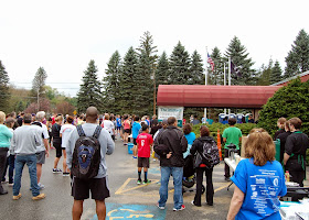 The National Anthem before the race/walk