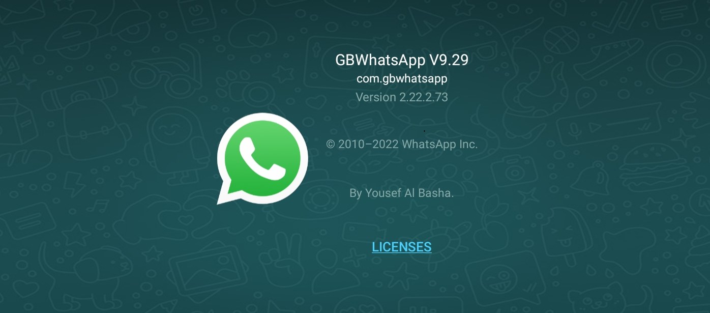 Detail License Aplikasi WA dari Fouad WhatsApp terbaru di 2022