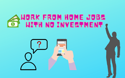 Work From Home Jobs With No Investment