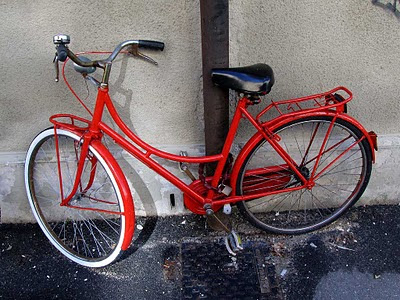 red bicycle