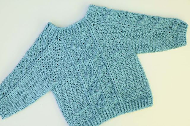 2-Crochet Imagen Jersey con punto relieve especial invierno por Majovel Crochet