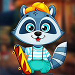 Palani Games Skater Raccoon Escape Game