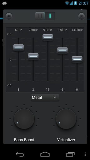 Music Equalizer android audio app