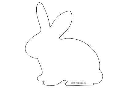 Easter Bunny Outline 5