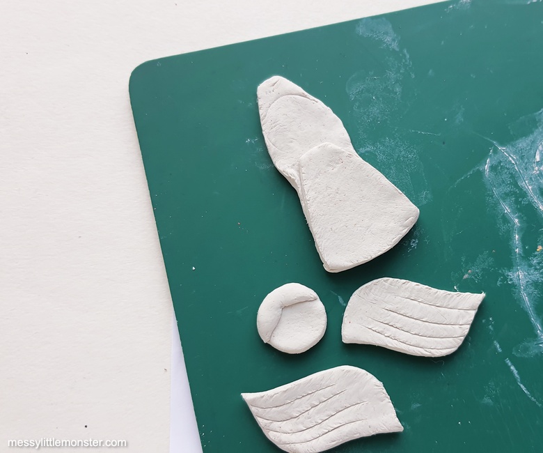 air dry clay angel craft