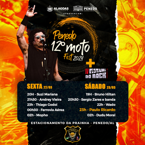 Penedo Moto Fest 2024 recebe 1ª etapa do IV Festival do Rock