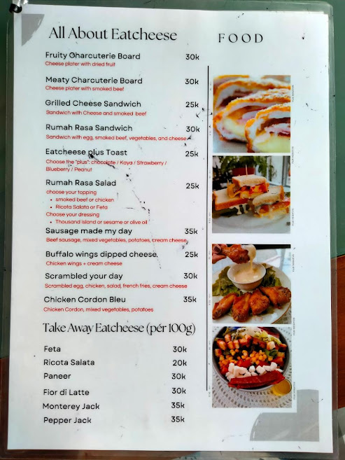 Menu Rumah Rasa Kaliurang