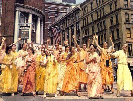 Blissful Hare Krishna Devotees Out to Save the World