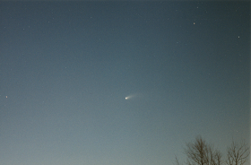 Hale Bopp comet over Ohio 1997