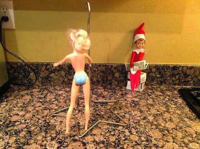 Elf on the Shelf Barbie Stripper