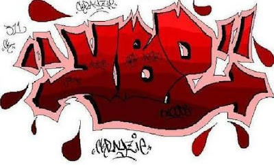 Blood Symbol On Graffiti