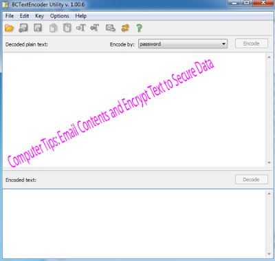 Computer Tips: Email Contents and Encrypt Text to Secure Data