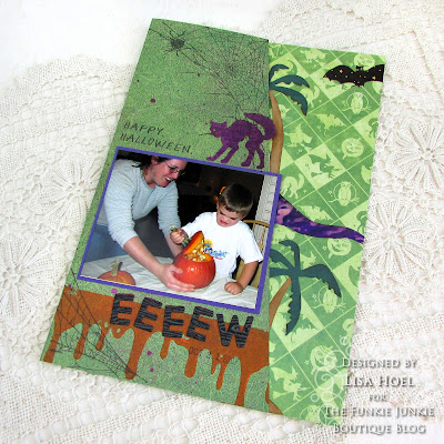 Lisa Hoel for The Funkie Junkie Blog - Halloween Journal #creativejuicefreshsqueezed #eileenhull #tim_holtz #sizzix #mysizzixstory #mymakingstory #thefunkiejunkie #thefunkiejunkieboutique #frillyandfunkie