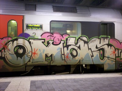 OMAS Alphabet Airbrush on Train Detail