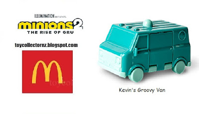 Kevin's Groovy Van a McDonalds Minions 2 Happy Meal Toy 2022