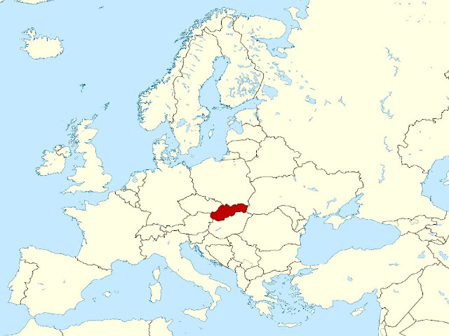 Slovakia Map Of Europe 