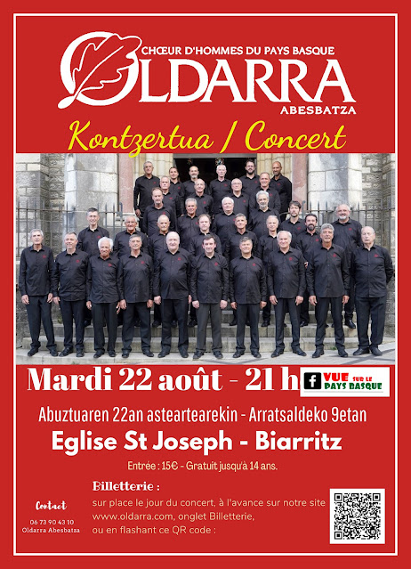 Concert du chœur Oldarra à Biarritz