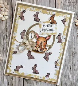 Sunny Studio Stamps: Chubby Bunny Customer Card by Kristy Ann