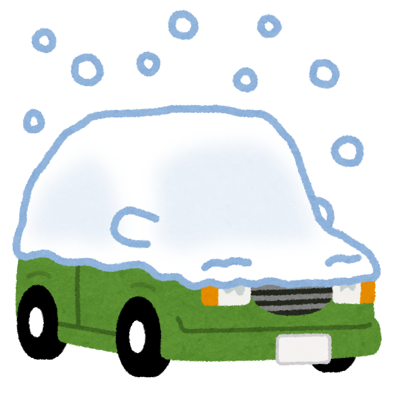 雪の積もる車のイラスト かわいいフリー素材集 いらすとや