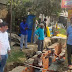 गाजीपुर में घटिया सामग्री के प्रयोग पर नाला निर्माण रोका