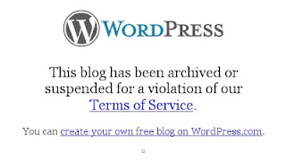Blog ane yang lama terkena suspend