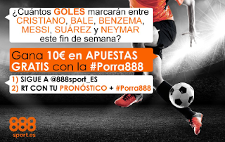 888sport porra888 twitter Goleadores Liga 22 octubre