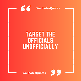 Good Morning Quotes, Wishes, Saying - wallnotesquotes - Target the officials unofficially