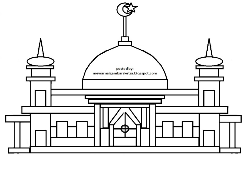 Tergokil 56+ Sketsa Masjid Simple