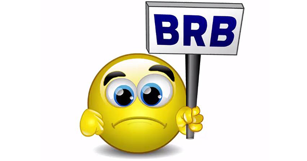  BRB  Animated Smiley Symbols Emoticons 
