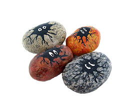 painted rocks, eggs, mystery, rock painting