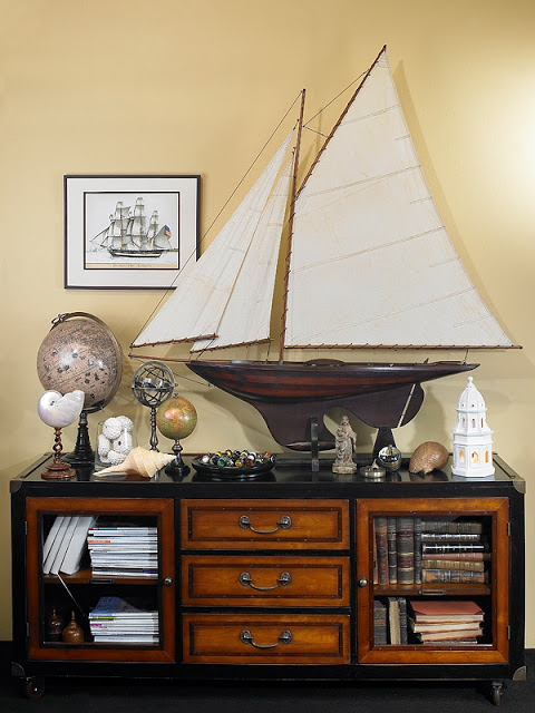 america’s cup winner wooden sailboat intrepid model decoration