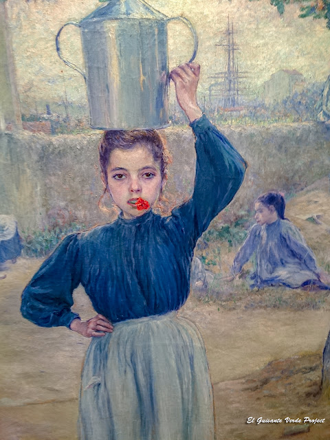 La aldeanita del clavel rojo, Adolfo Guiard - Museo Bilbao por EGVP