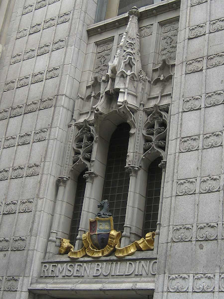 At Madison Ave. & 32nd St. - Above the door, at Madison Ave. & 32nd St.