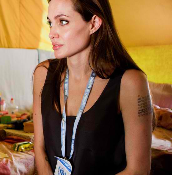angelina jolie kids 2011. Angelina Jolie#39;s Tattoo Causes