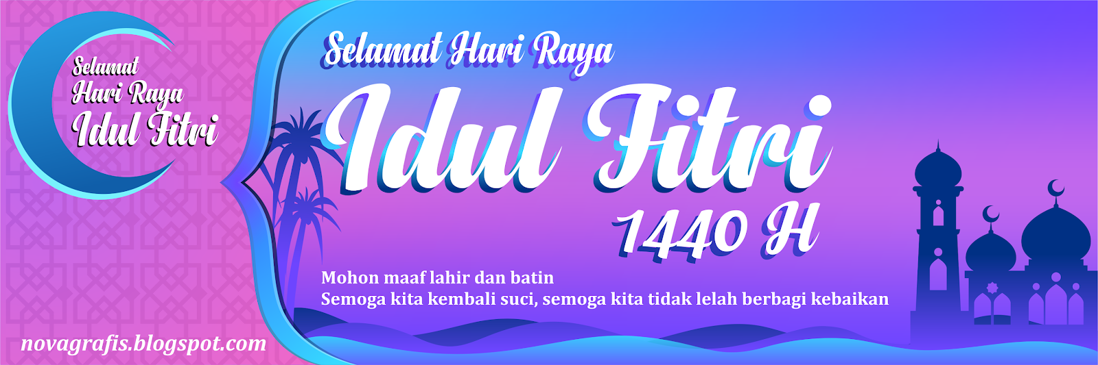 Spanduk Hari Raya Idul Fitri  Nova Grafis