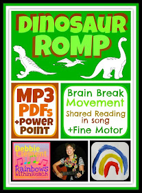 "Dinosaur Romp" by Debbie Clement goes DIGITAL! 