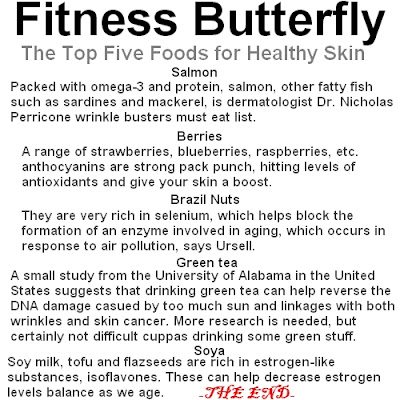 BUTTERFLY, Fitness, FITNESS BUTTERFLY, Foods for Healthy Skin, Health and Wellness, 