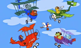 Gambar Dastardly And Muttley In Their Flying Machines