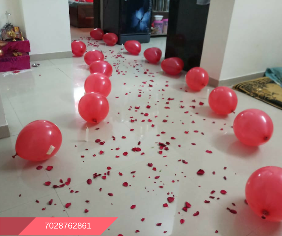Romantic Room Decoration For Surprise Birthday Party in Pune: Birthday