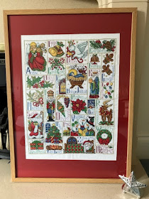 Christmas ABC cross stitch sampler