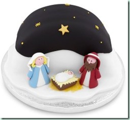 waitrose gingerbread scene cake