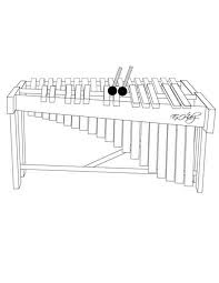 Marimba para colorear