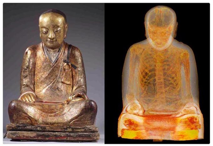 Mummified Monk found Inside 1000-year-old Buddha Statue