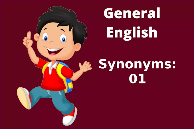 General English - Synonyms Model Questions