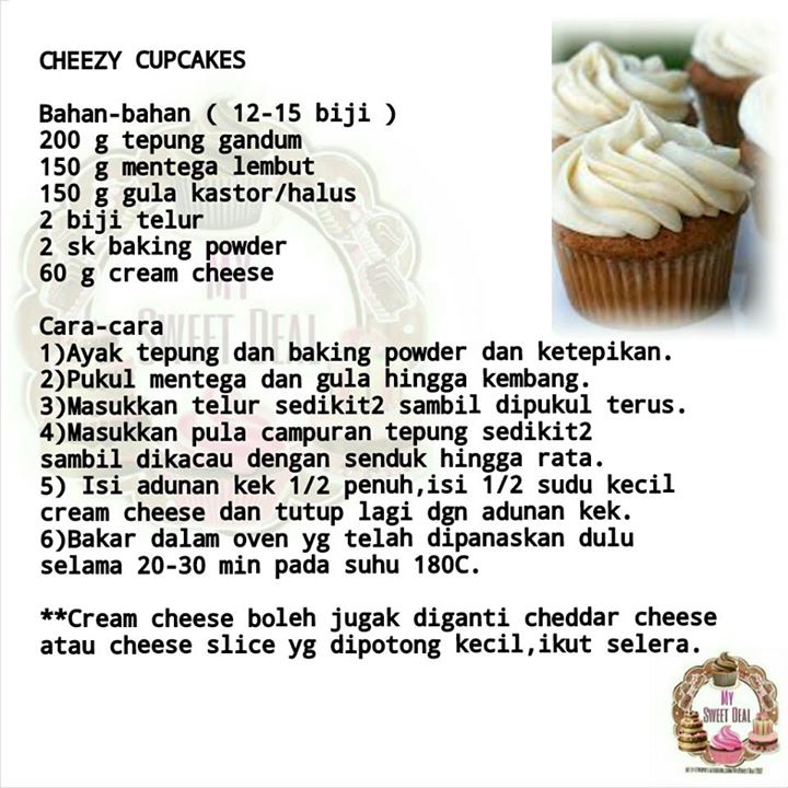 Resepi Cupcake Vanilla - Stasiun Purwosari x