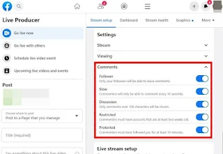 Cara Mematikan Komentar di Facebook Live
