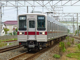 東武日光線　普通　東武動物公園行き　10030系(平日1本運行)